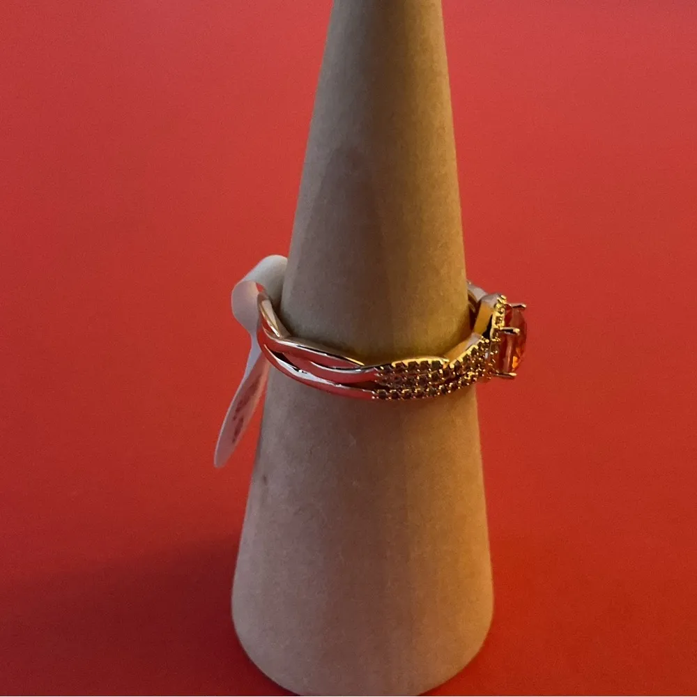 Bomb Party RBP4502 “The Serenity Ring” LC Tourmaline on Rose Gold Sz 9 Ring NWT - Image 2