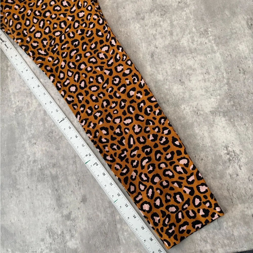 Leopard cheetah print pixie pants career wear trousers work 8 - Image 3