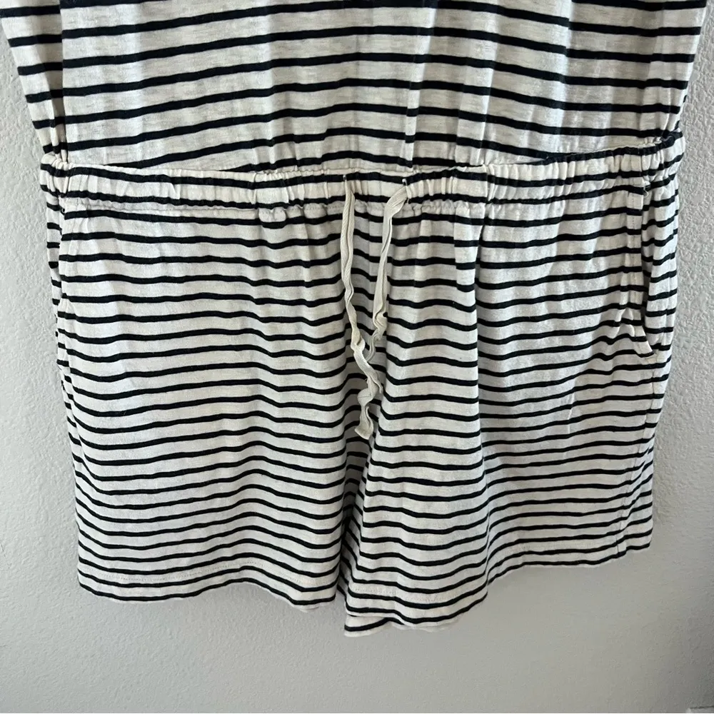 Lou & Grey for LOFT Striped Cotton Romper XL - Image 3
