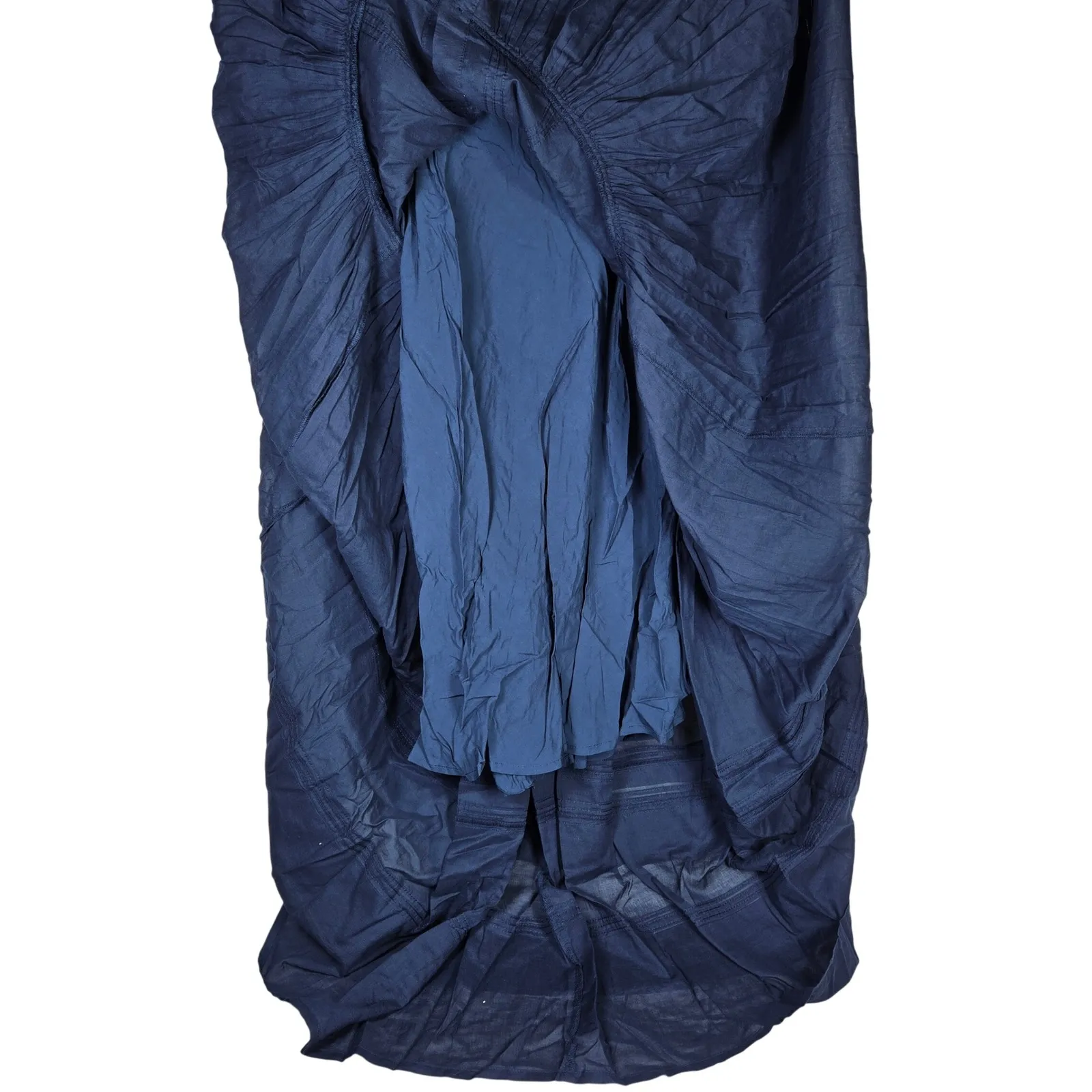 J Crew Pintuck shirt-dress in cotton voile Navy CK804 XS NWT Short Sleeve Tiered - Image 3