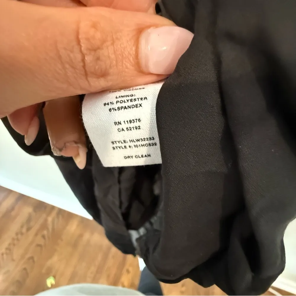 Helmut Lang Asymmetrical Minimalist  Black Silk Top new with tag Medium 1894 - Image 6