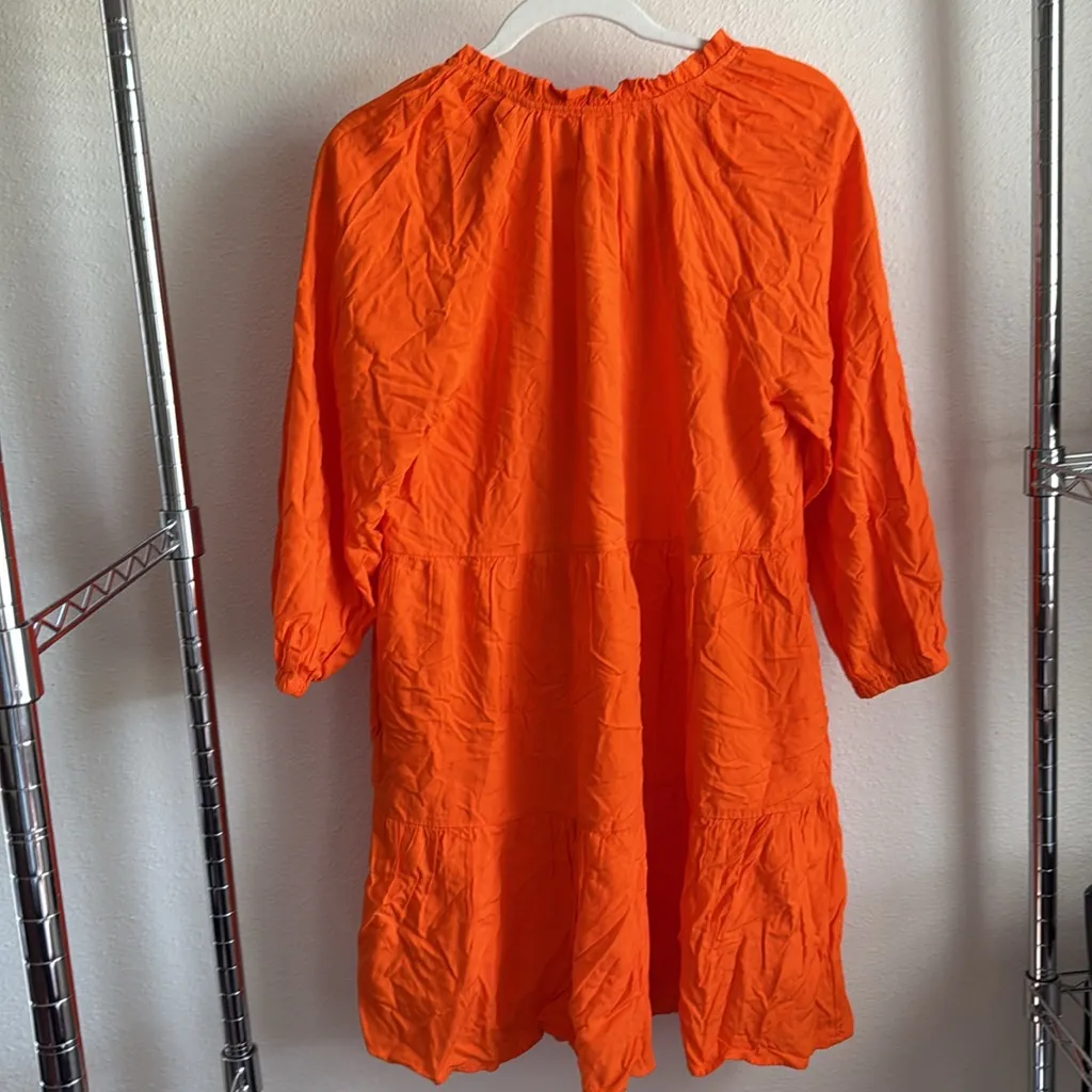 The Drop Caralyn Mirand Orange Mini Babydoll Dress - Image 6