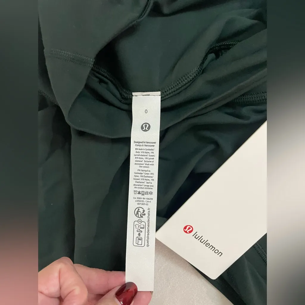 Lululemon NWT Align High Rise Pant Leggings 25” With Pockets Forest Green Size 0 - Image 9