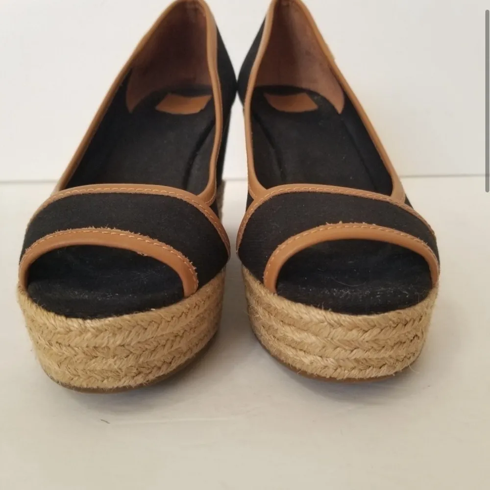 Tory Burch Majorca Espadrilles Peep Toe Wedge- Size 8.5 - Image 5