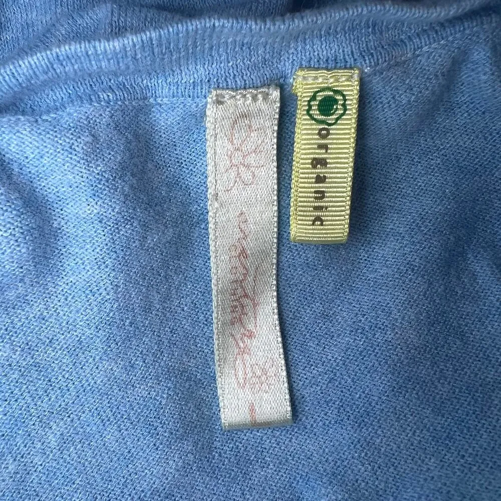 Aventura Women's Organic Cotton Blue Cardigan Size L Size L - Image 3