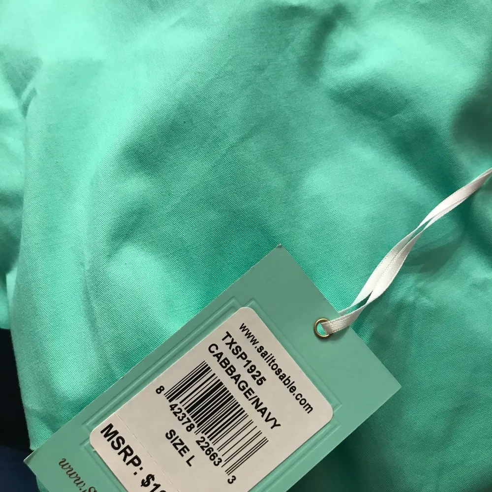 Sail To Sable mint green and navy dress - Image 6