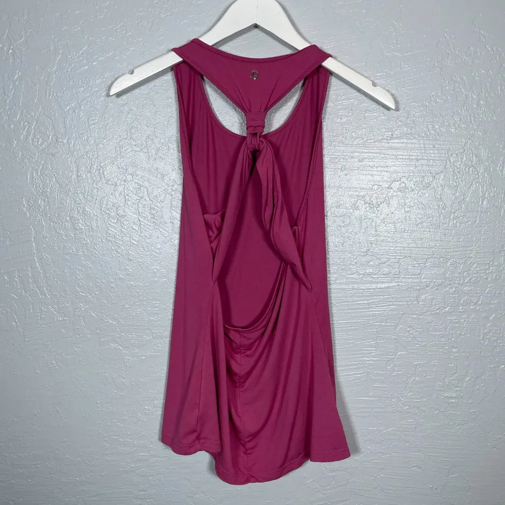 BuffBunny Women S Fuchsia Pink Tank Racerback Stretch Athleisure Workout Gym - Image 4