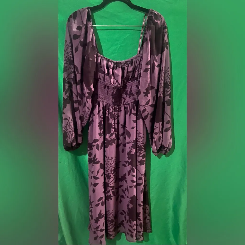 Hutch  Elegant Purple Floral Dress size Small - Image 3