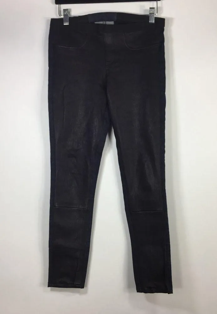 Helmut Lang  Leather Panel Stretch Jeans 27 - Image 3