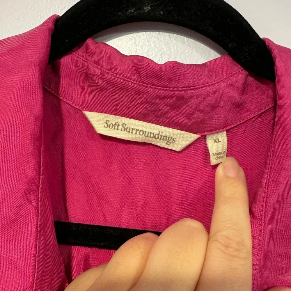 Barbie pink soft surroundings shirt dress‎ - Image 3