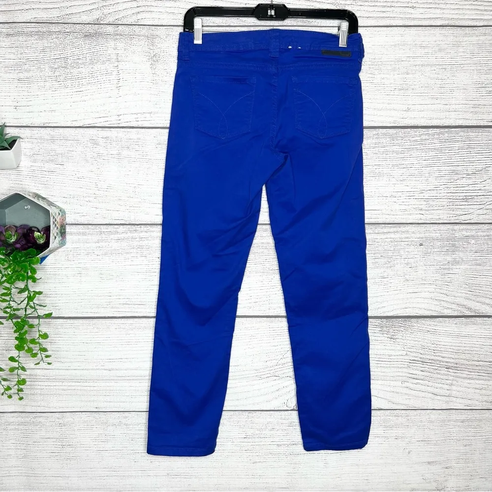 Calvin Klein Jeans Skinny Crop Royal Blue Jeans 
Women’s Size 4 - Image 4