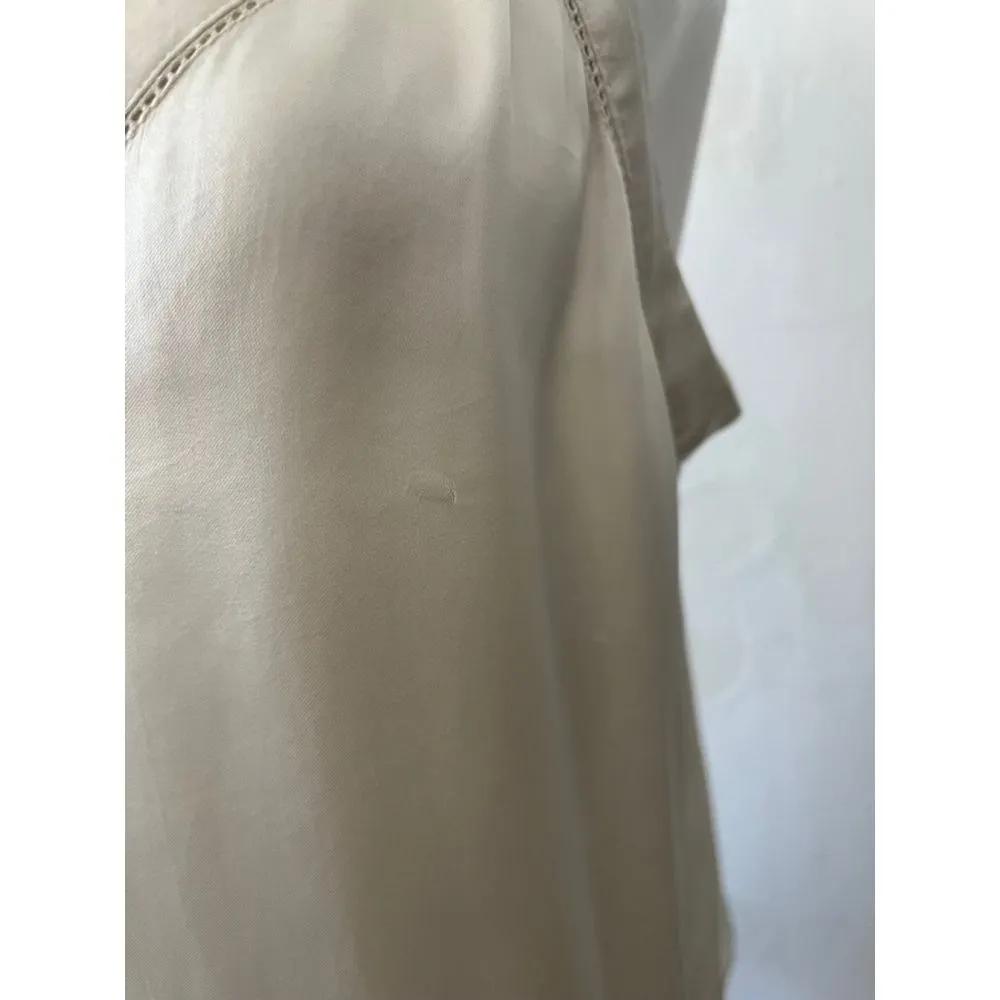 Aritzia Wilfred Silk Camisole Tank L Sain Ivory Pullover Holiday Party Luxe NYE - Image 6