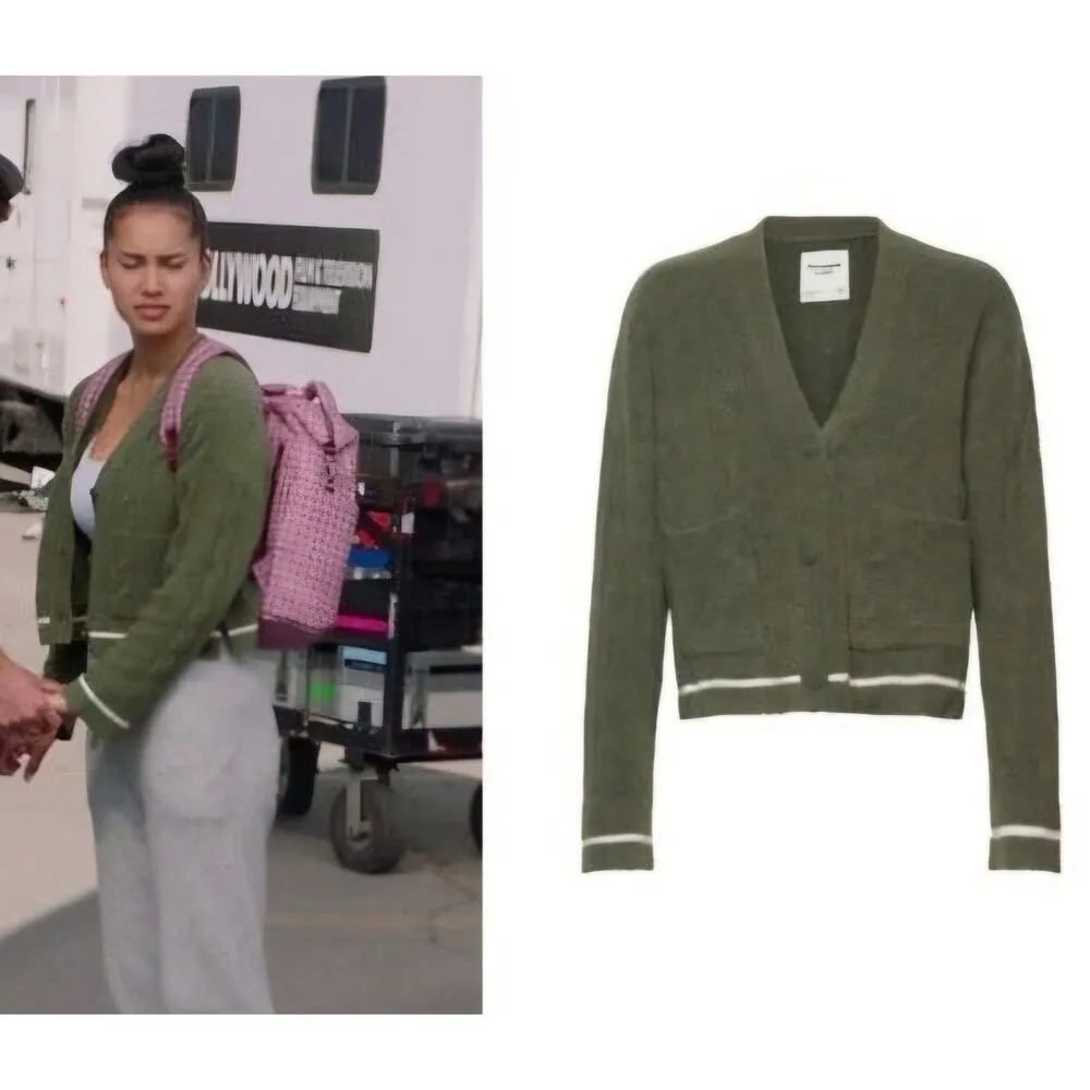 Abercrombie and Fitch wool blend button down cardigan sweater green small. - Image 3