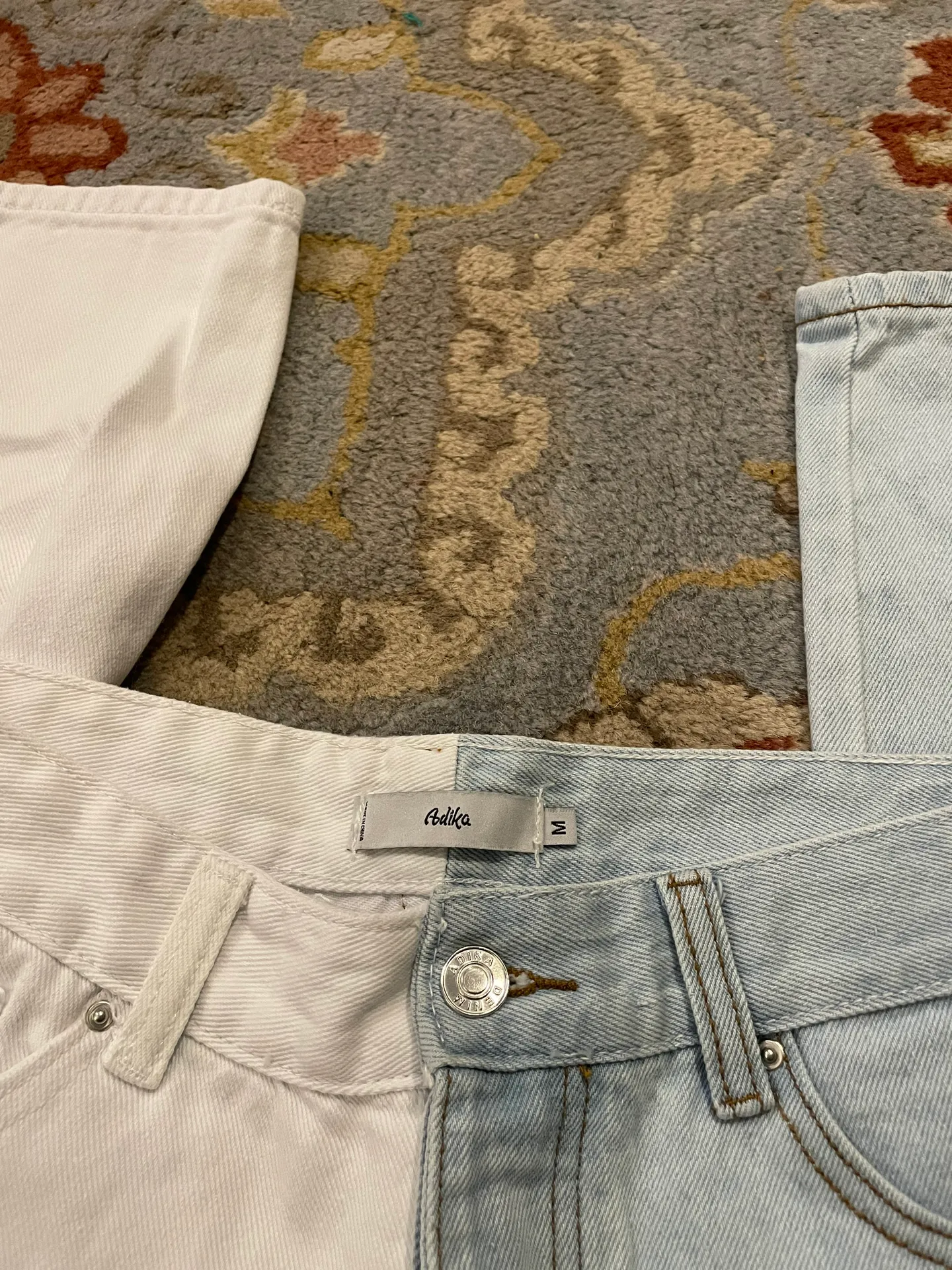 Adika Two Colored Mom Jeans - Image 9