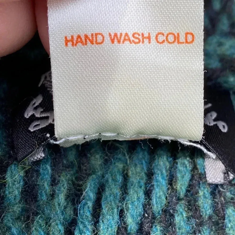 torn by ronny kobo drape open cardigan lambswool L - Image 8