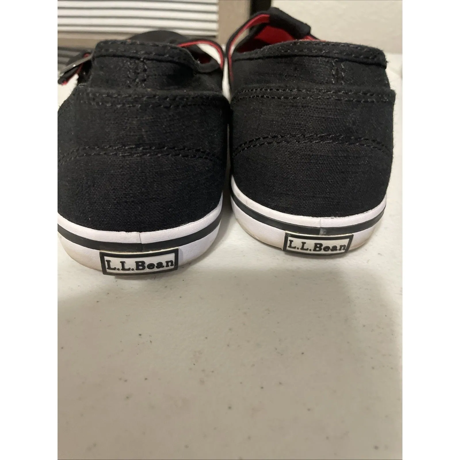 LL Bean Black Mary Janes Sneakers Women's Size 9 NWOT - Image 8
