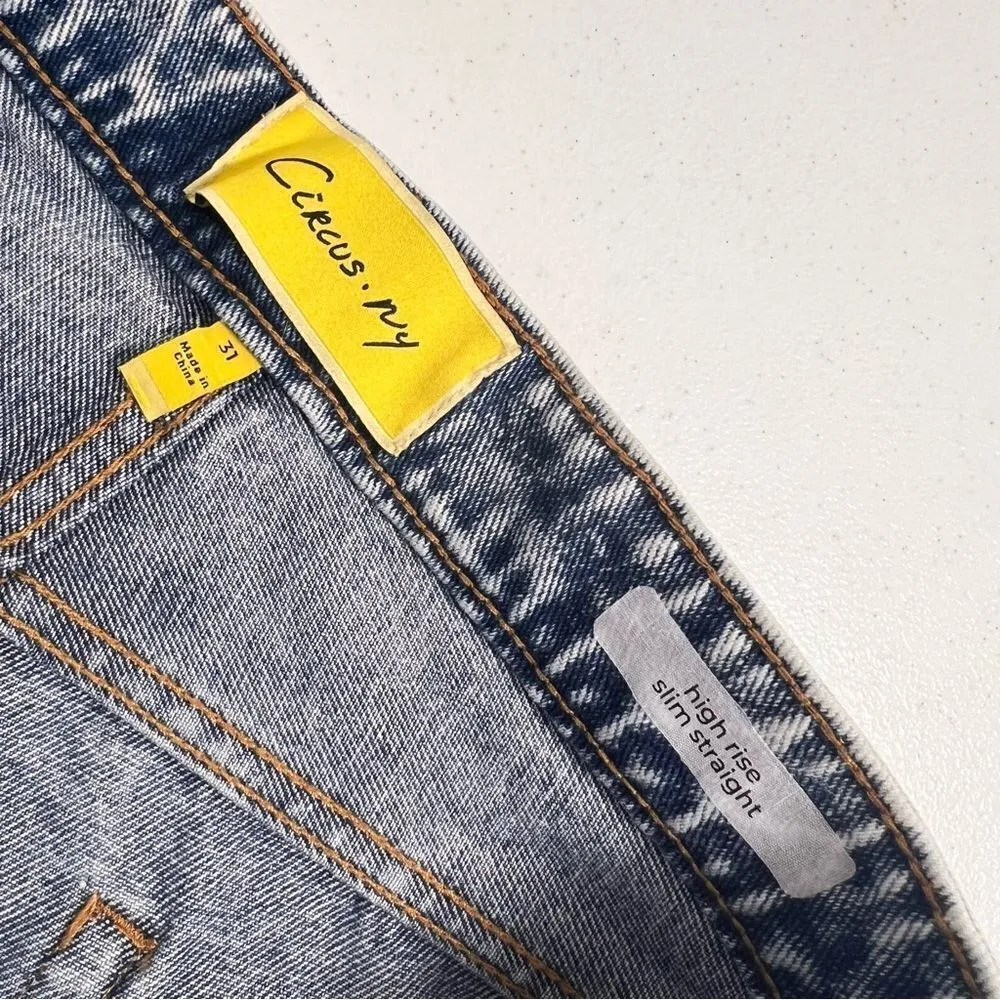 Circus NY By Sam Edelman High Rise Slim Straight Jeans - Image 5