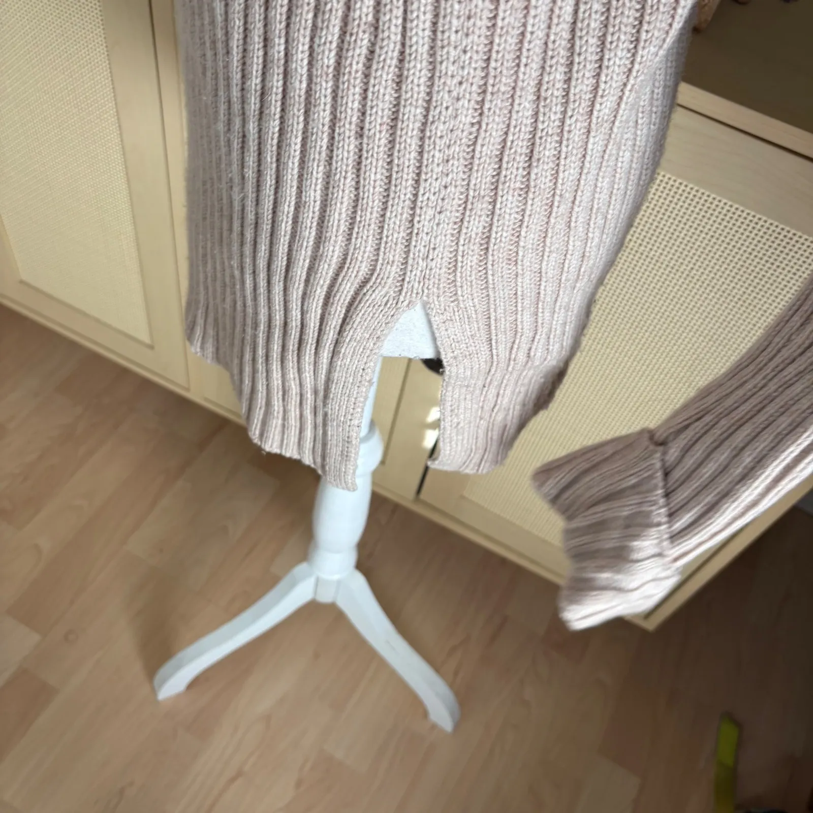 INTERMIX Mireya Tan Wool Cashmere Turtleneck sweater Size Small - Image 5