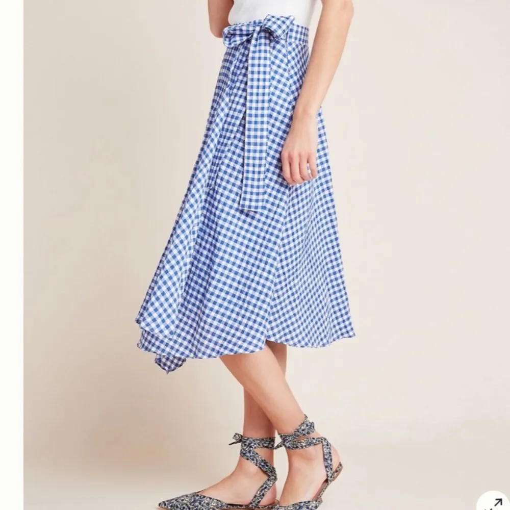 Anthropologie Glenna Gingham Midi Skirt - Image 2