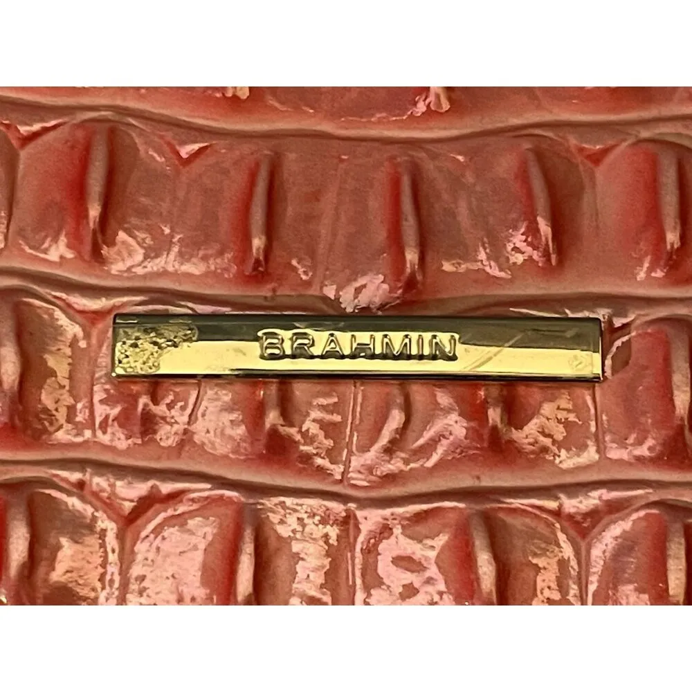 Brahmin Georgina Pink Punch Melborne Satchel Purse Bag Womens NEW No Tags - Image 7