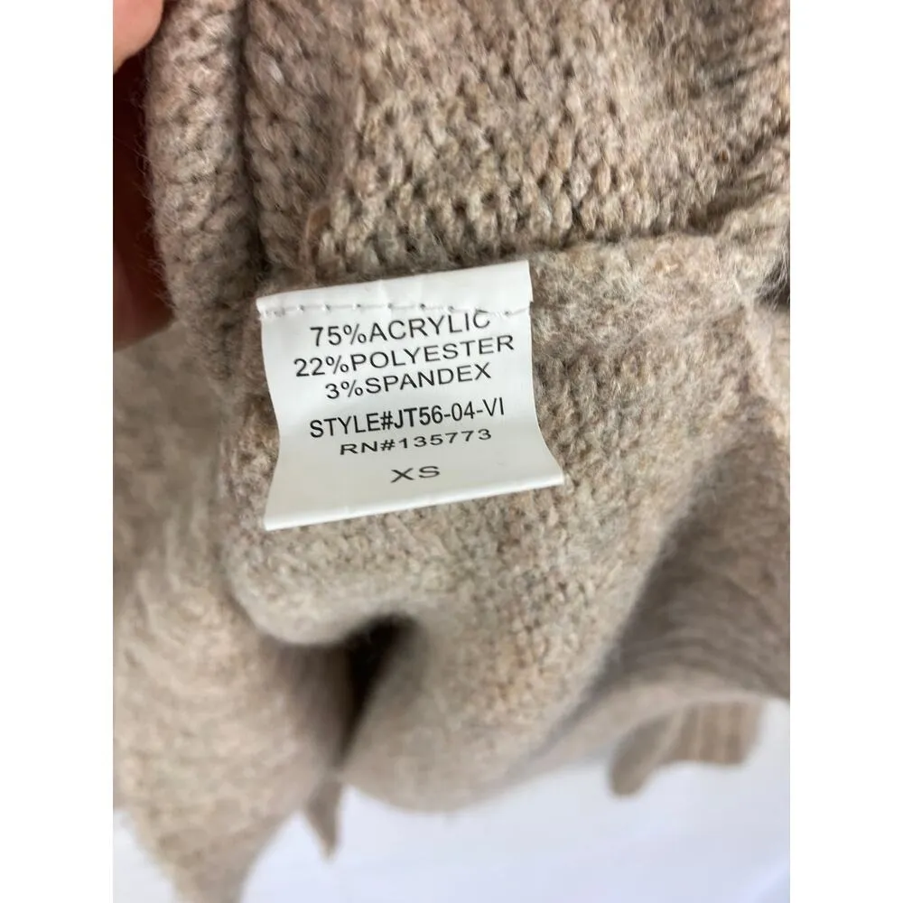 VICI Mock Neck Oversize Knit Sweater Size XS - Image 4