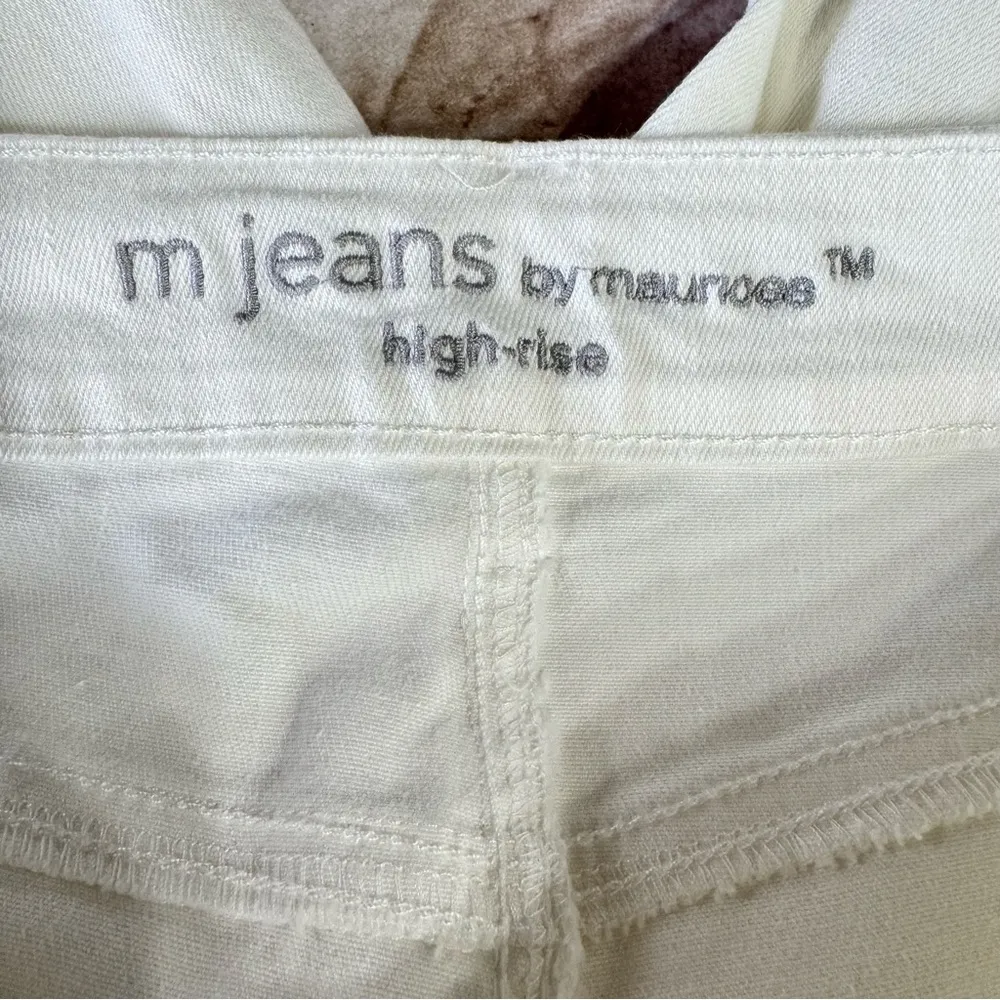 Off white High Rise Ankle Jeggings by M Jeans Maurice’s Rolled Hem Curvy - Image 8