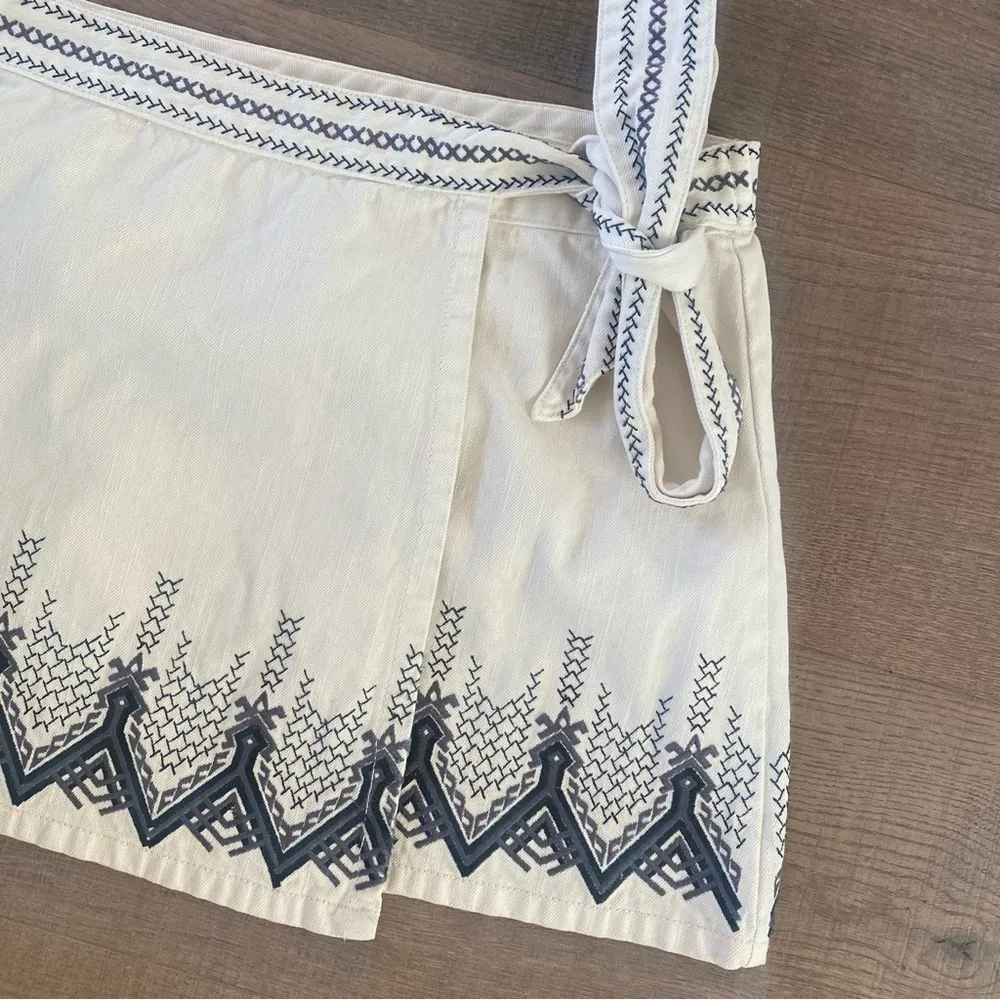 free people dream away embroidered wrap mini skirt - Image 4