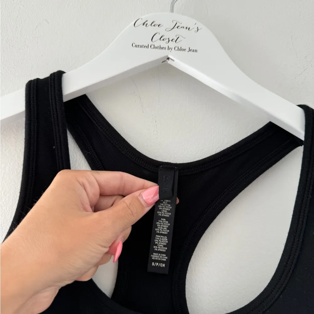 SKIMS Black Outdoor Mid Thigh Onesie S - Image 9