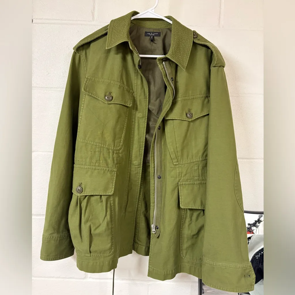 Rag & Bone Lorenz Cotton Military Jacket - Image 5