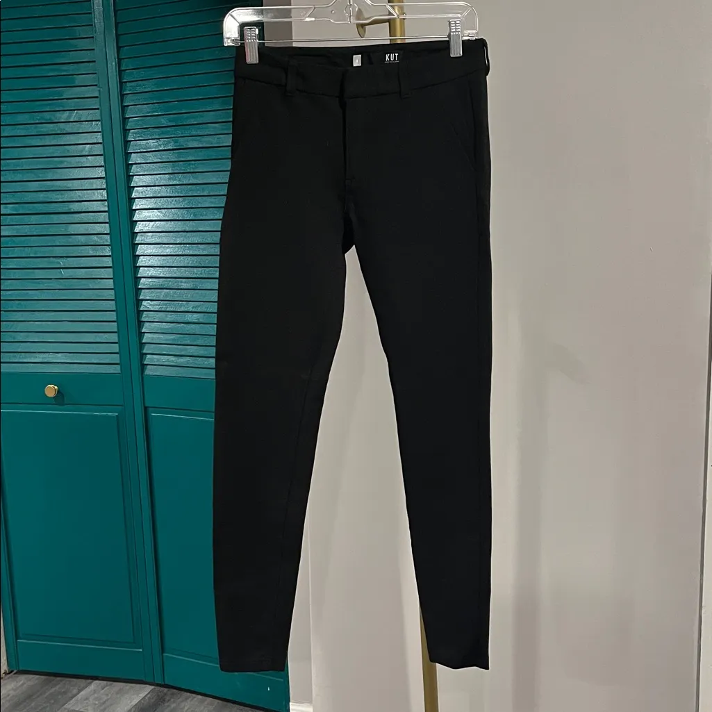 Kut from the Kloth “Mia” Ankle Skinny Dress Pants – Black | Size 0 | NWOT - Image 2