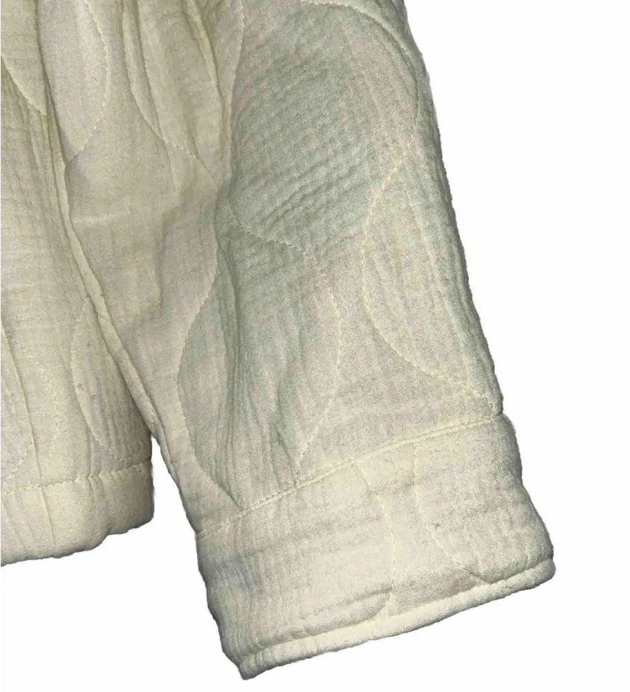 Bucket List Quilted Jacket Women’s Medium White - Image 4