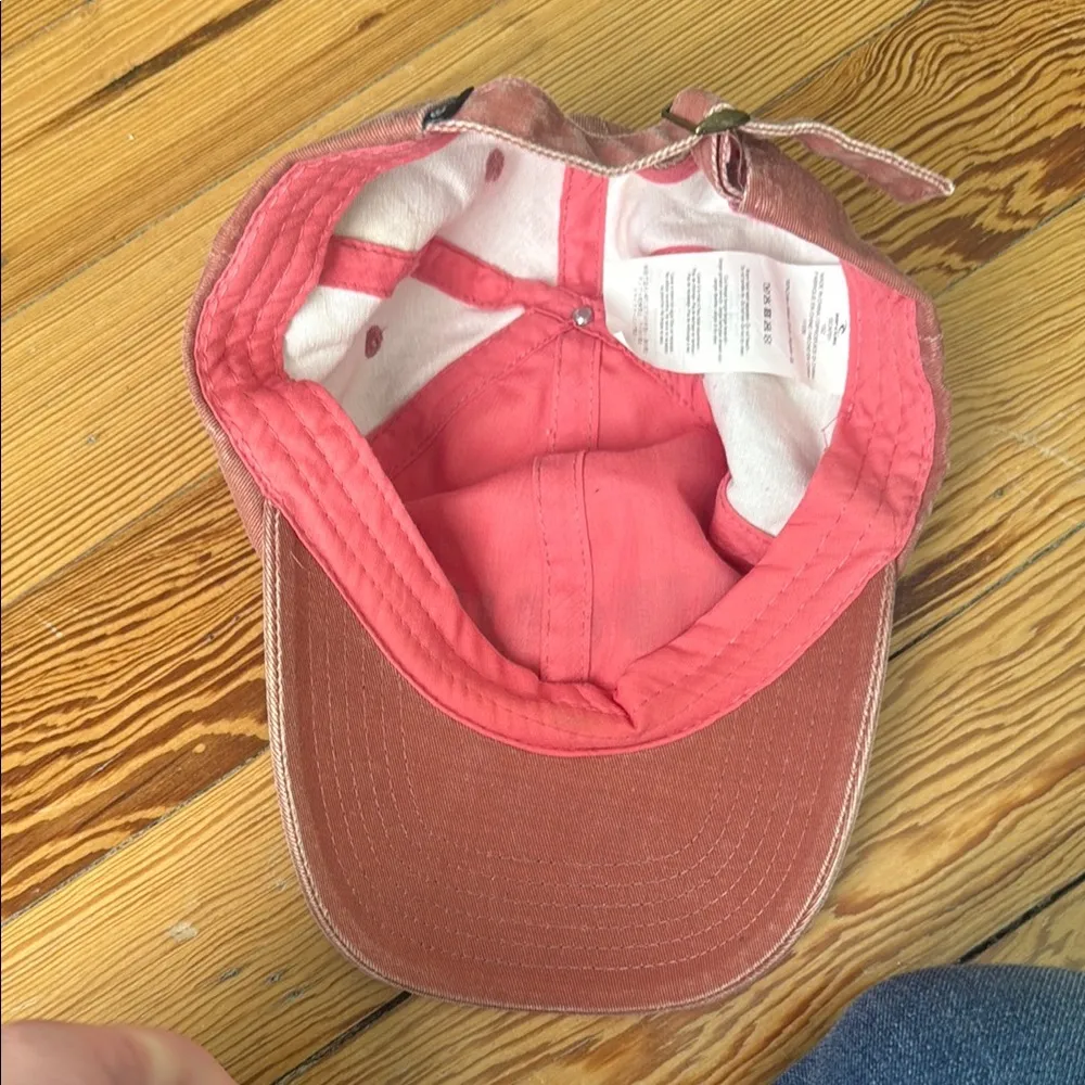 Rip Curl Pink Distressed Baseball Cap - Image 5
