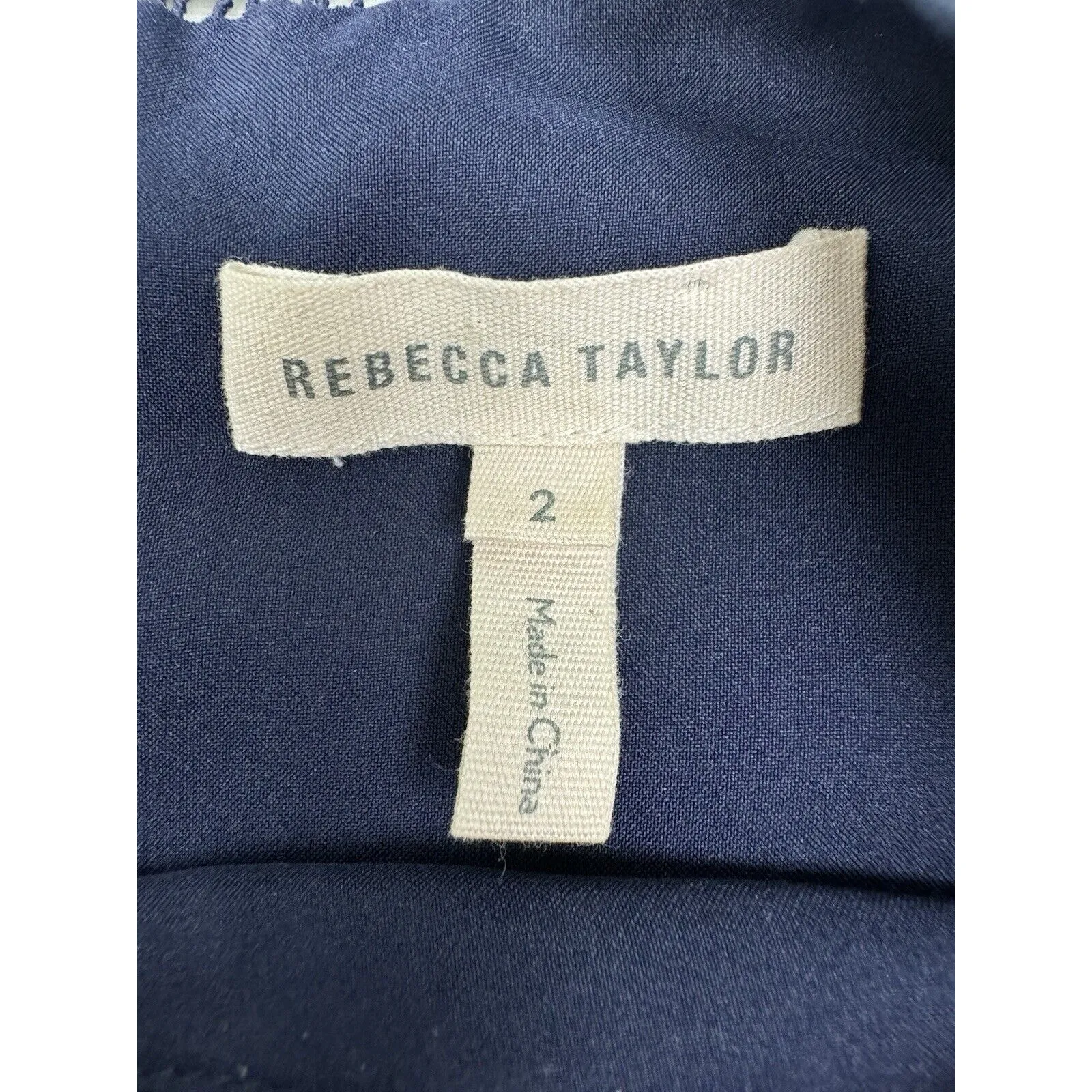 Rebecca‎ Taylor Drop Waist Tiered Ruffled Puckered Jacquard Crew Mini Dress Sz 2 - Image 4