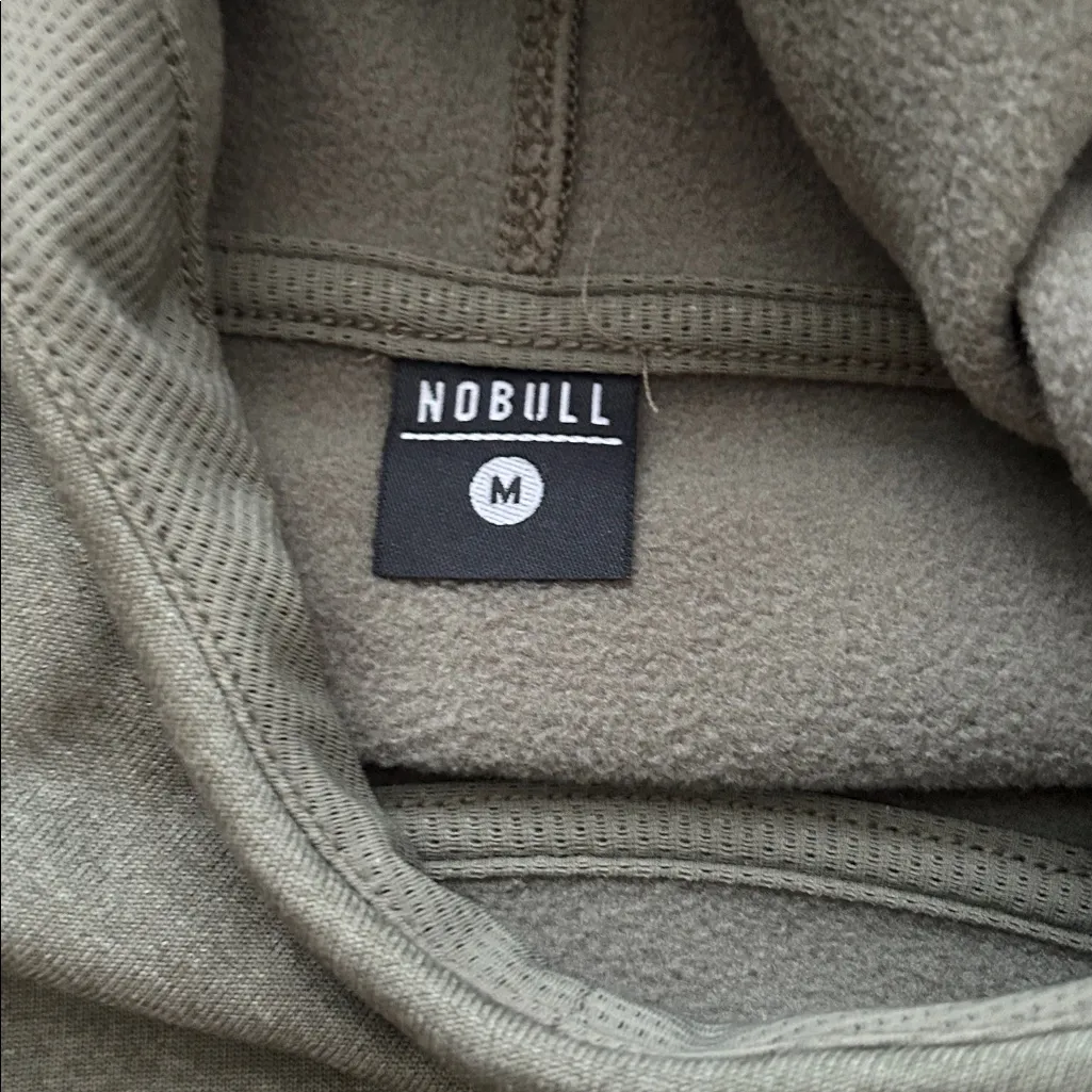 NOBULL Performance Fleece Hoodie Green Sweatshirt - Image 5