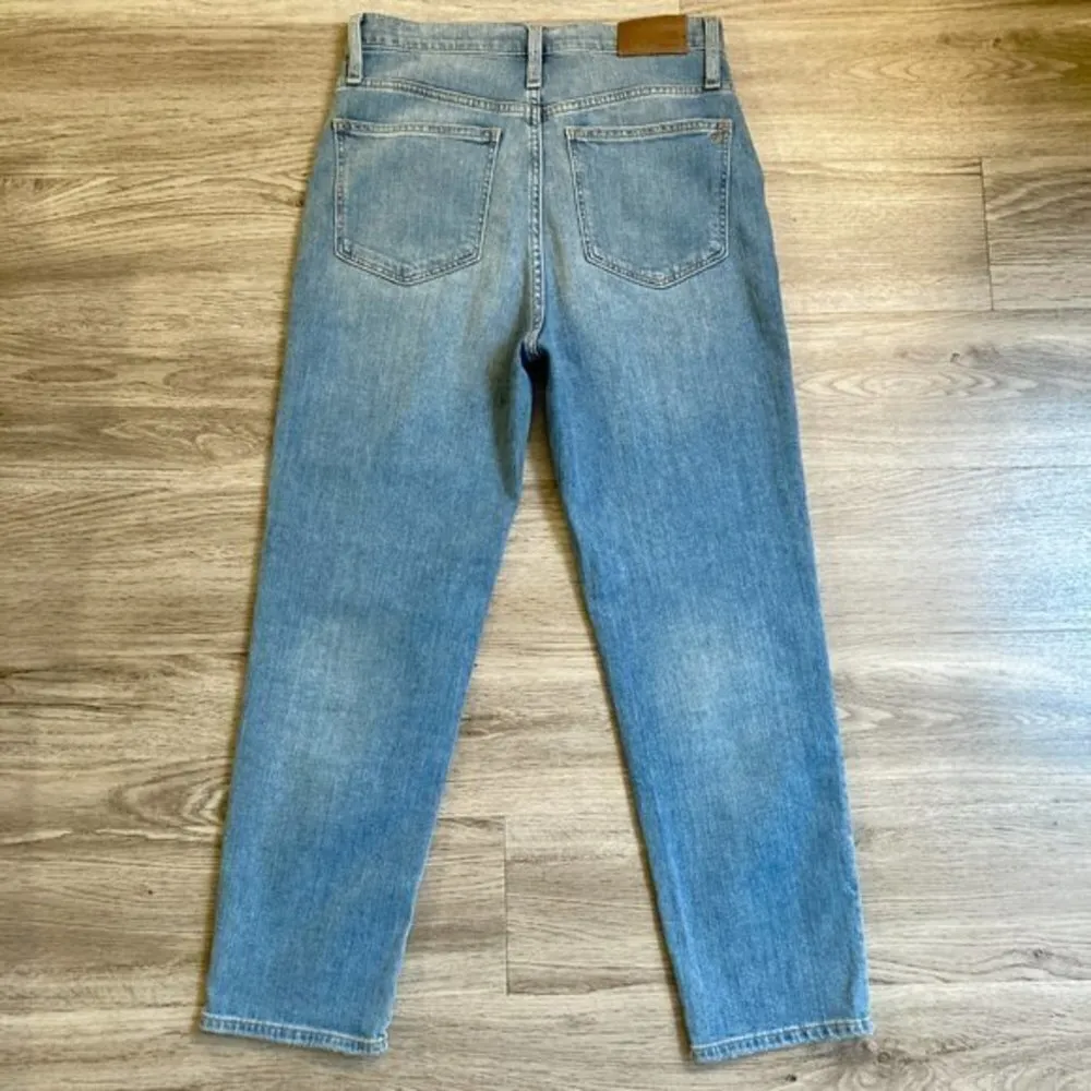 Madewell High Rise Classic Straight Jean Slightly Distressed Size 27 - Image 7