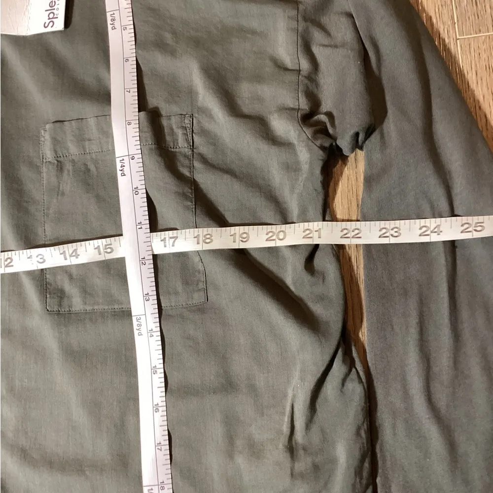 Splendid Women’s Dark Green Casual Button-Down Shirt‎ – Size L - NWT - Image 5
