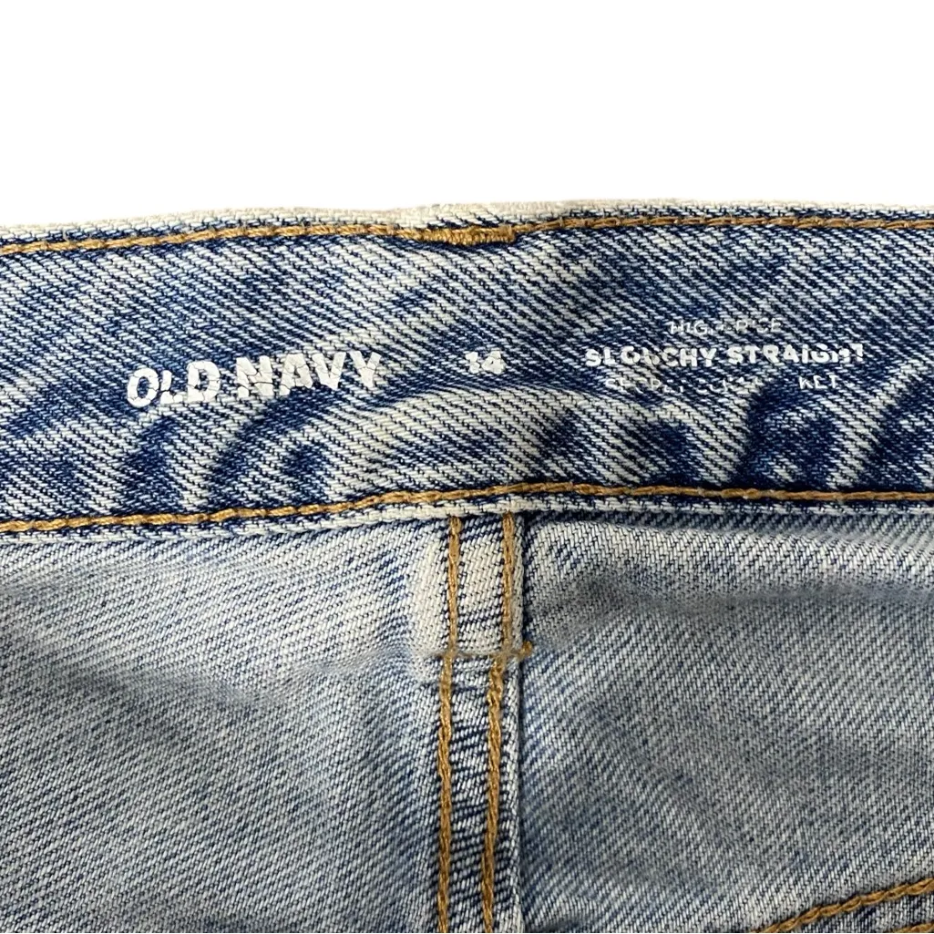 OLD NAVY High Rise Slouchy Straight Jeans - Image 5