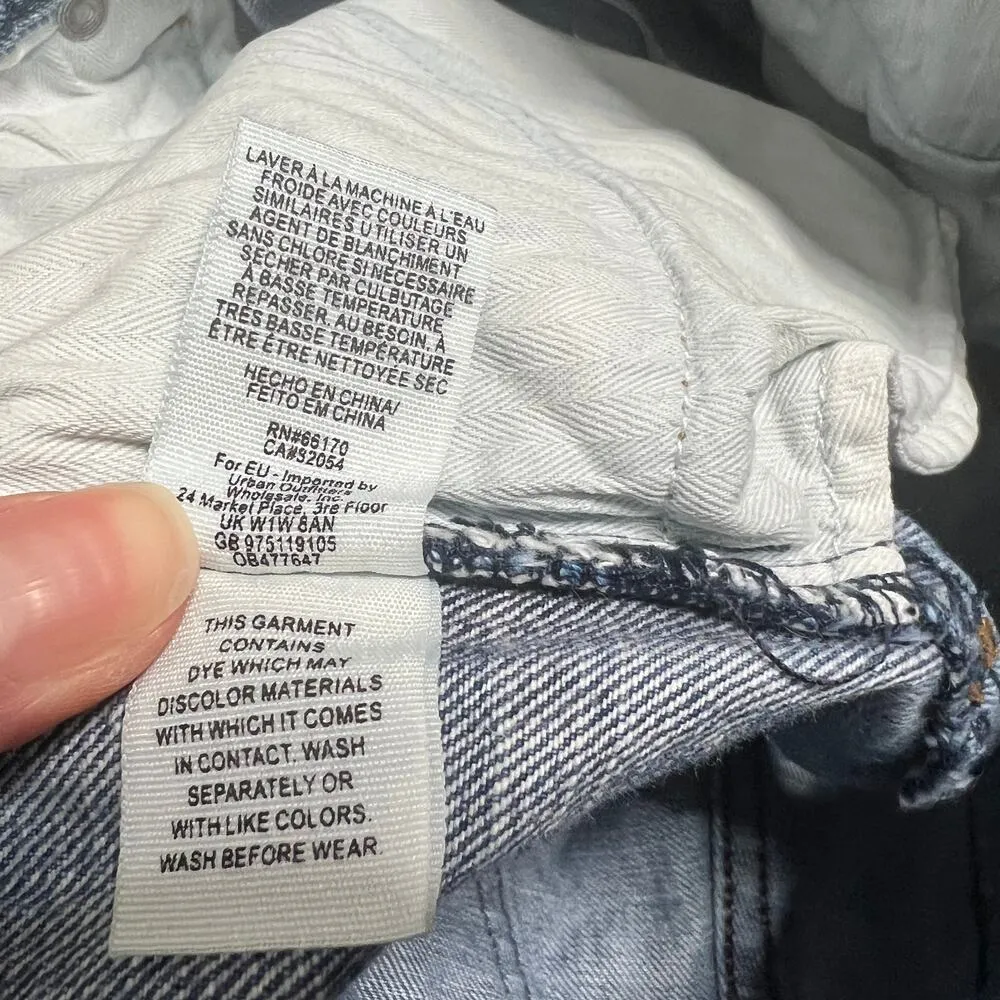 Free People Rock Denim Uptown Jean Shorts High Rise Size 25 - Image 6