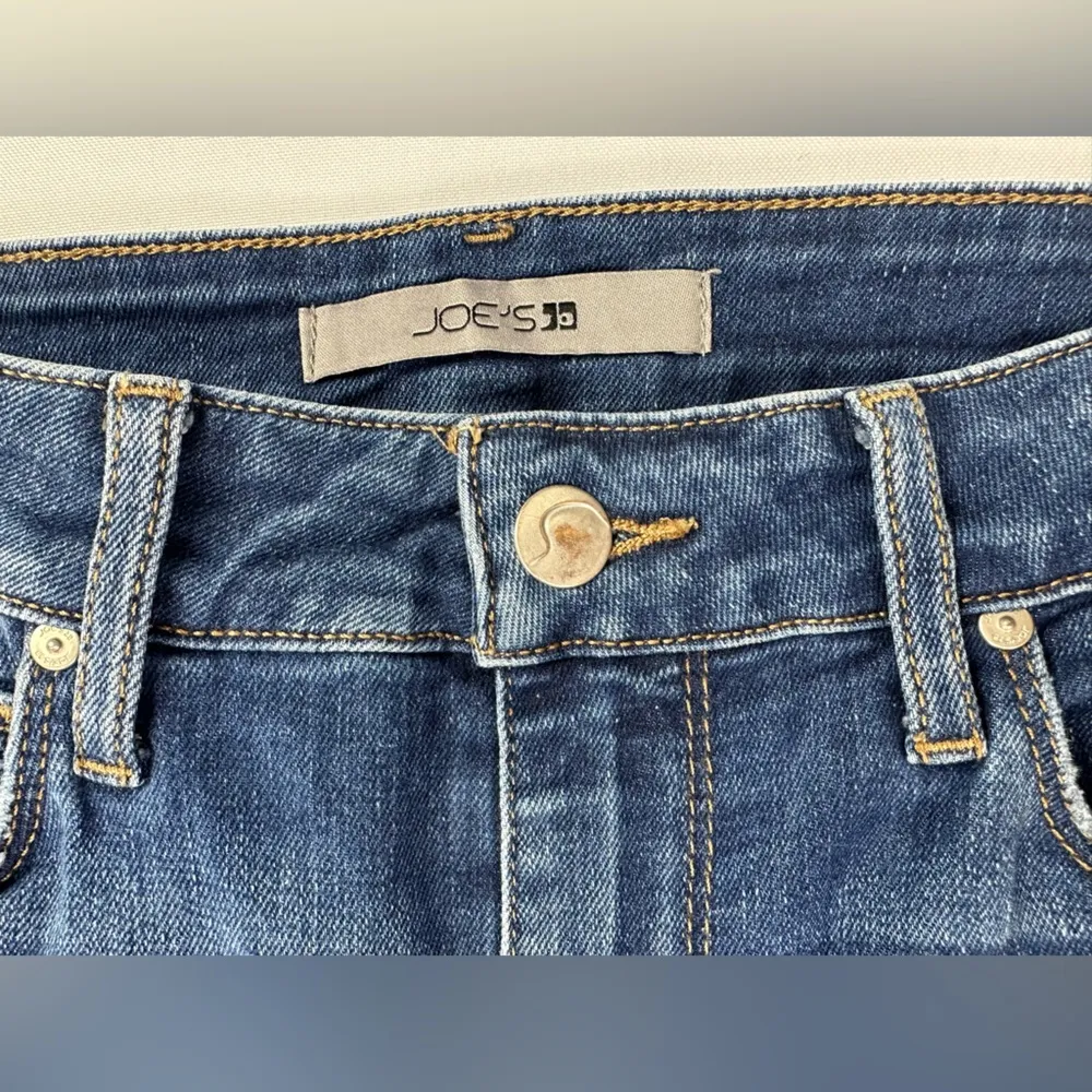 Joe’s jeans high rise straight crop raw hem size 27 - Image 6