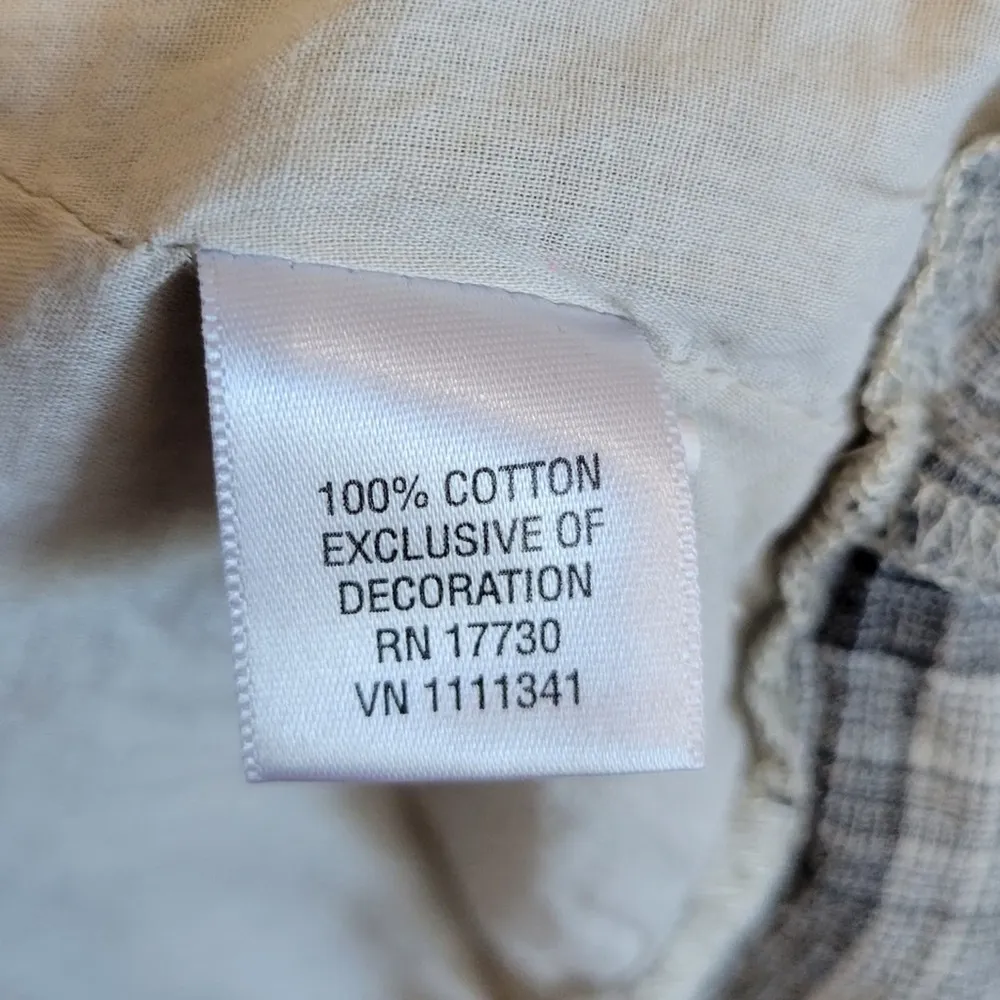 One Star Cotton Plaid Sweetheart Neck Mini Skater Dress Size Medium - Image 8