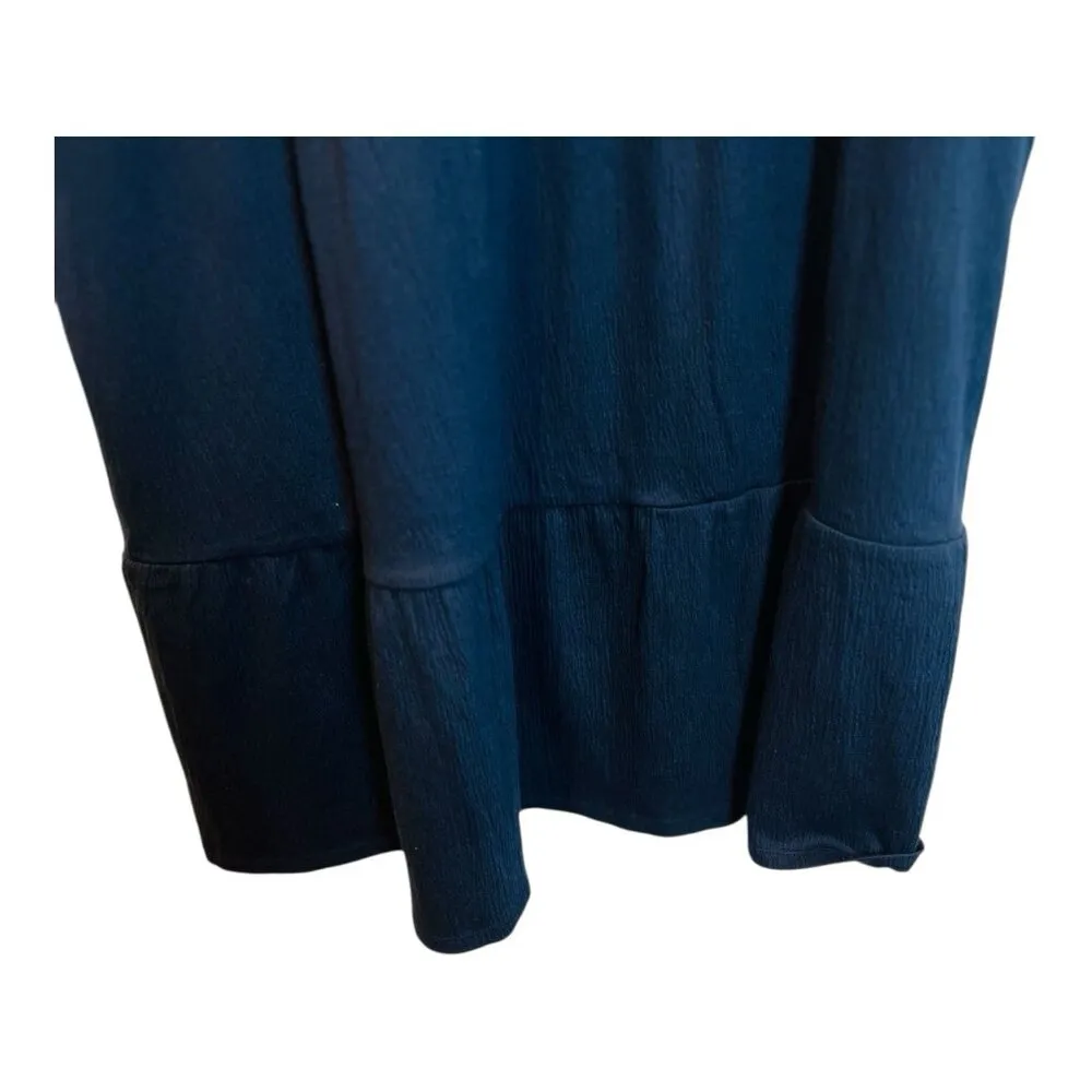 Loft Petite Lacy Tiered Flutter Dress Navy XL Petite Lightweight V-Neck Sundress - Image 5