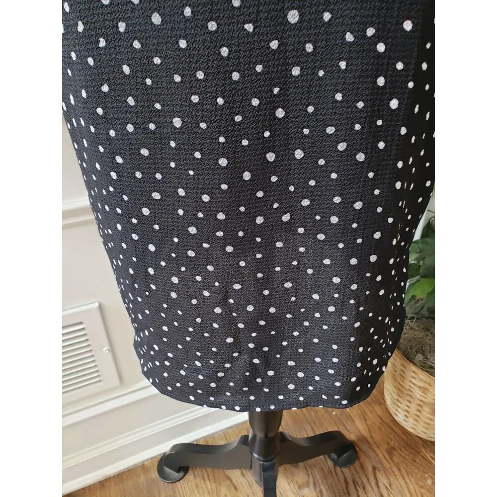 Miss U Women's Black Ruffle Polyester V - Image 4