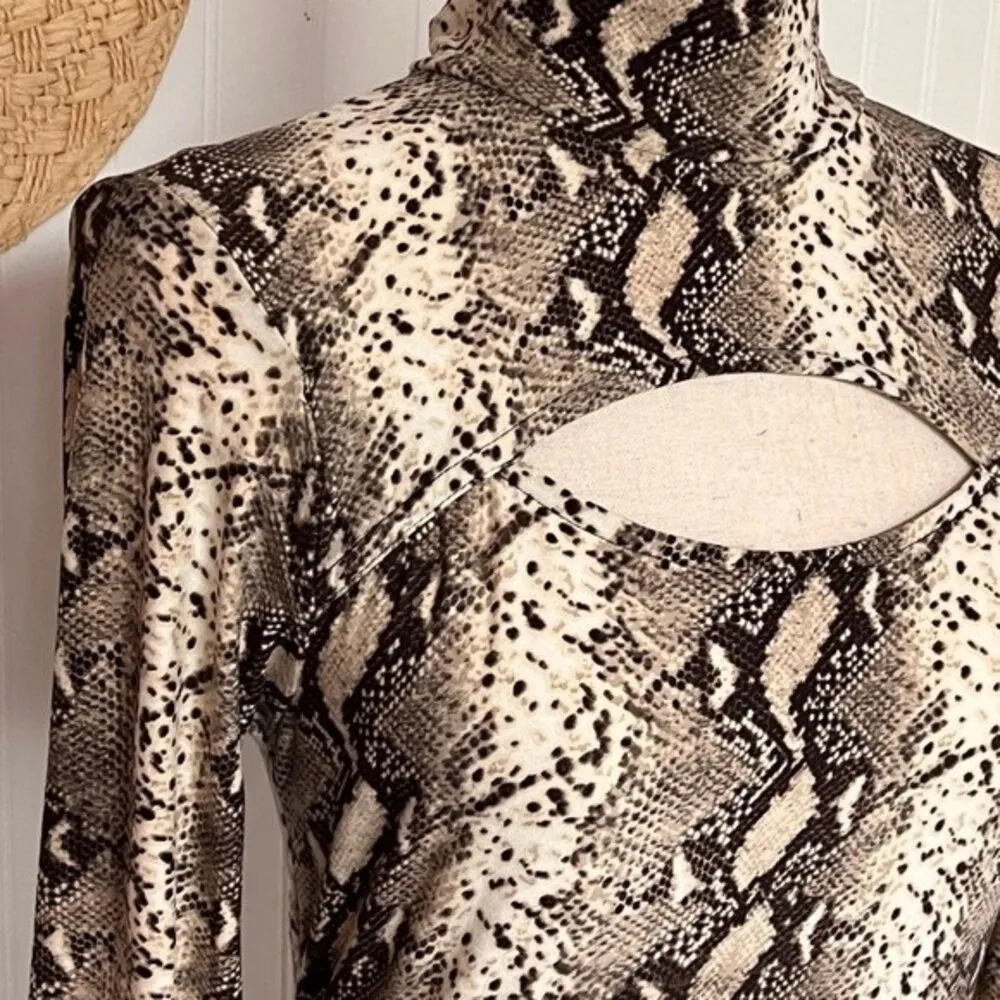 Riley & James Bodycon Snake Print Dress  - Image 2