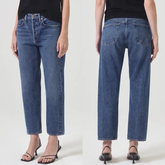 Agolde Parker Long Low Slung Vintage Straight High Rise Slouchy Jeans Women’s 31 - Image 2