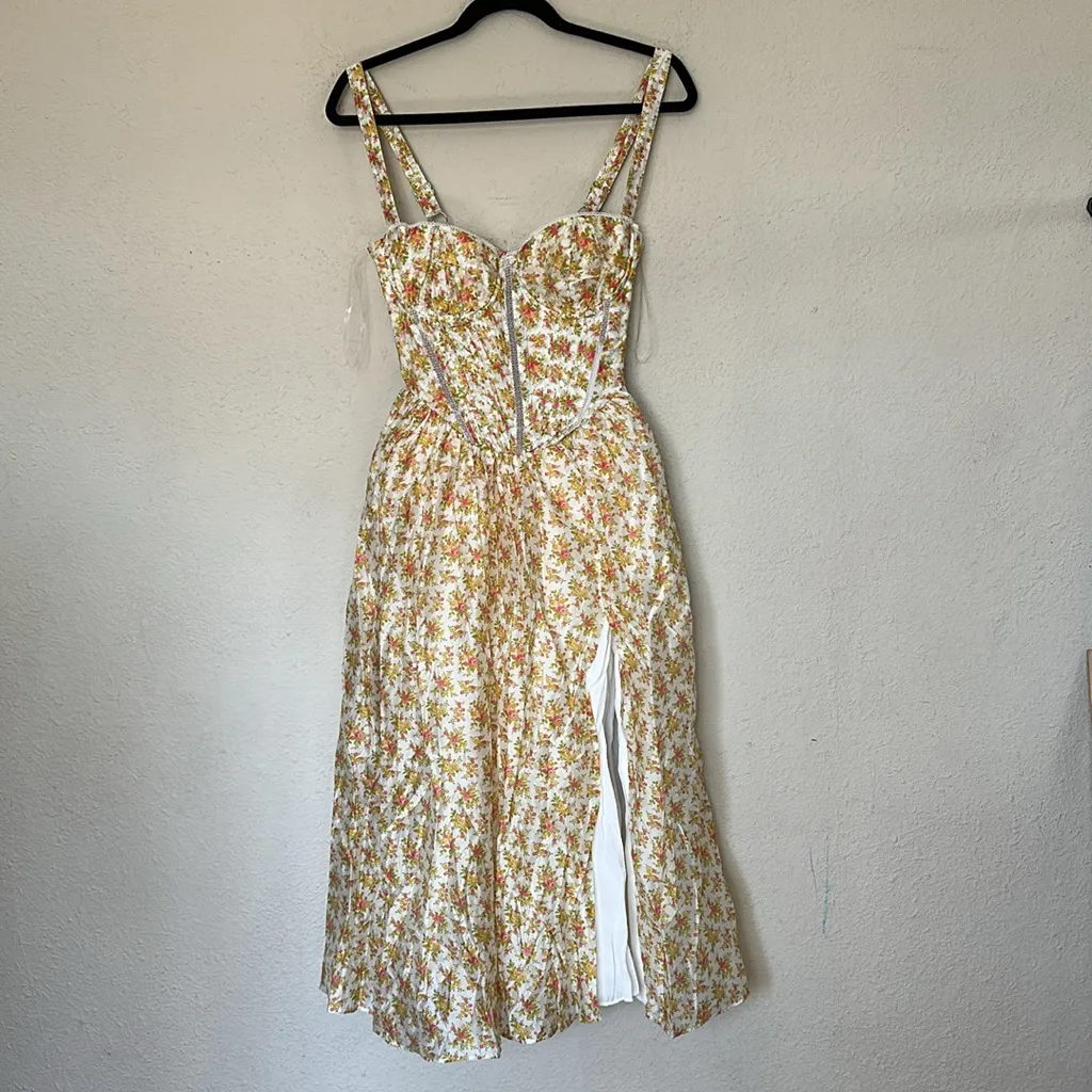 House of CB ‘Kelly’ Royal‎ Rose Print Corset Midi Sundress Size XS D-DD Plus cup - Image 8