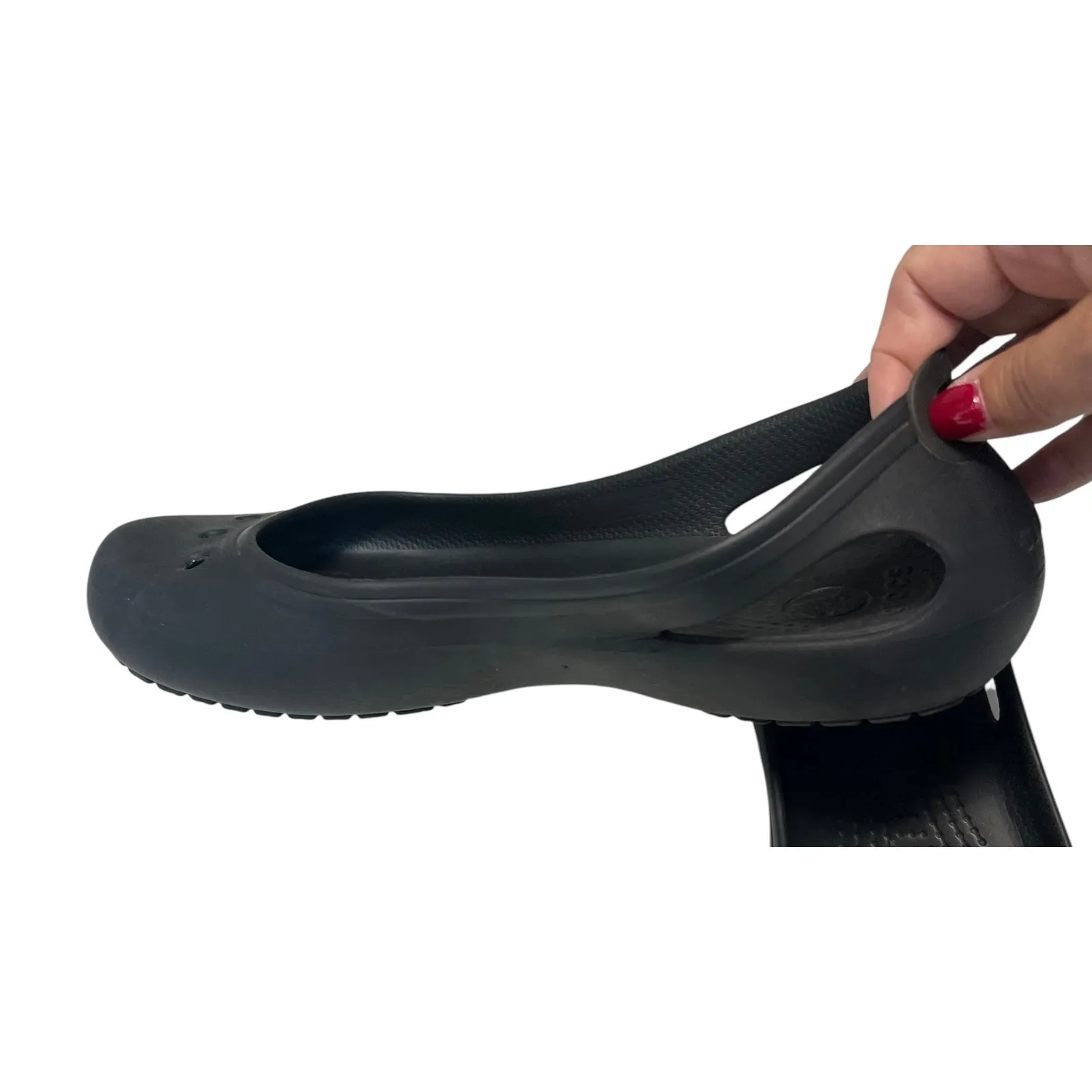 Crocs Kadee Ballet Flats Slip-on Black Size 8 - Image 8