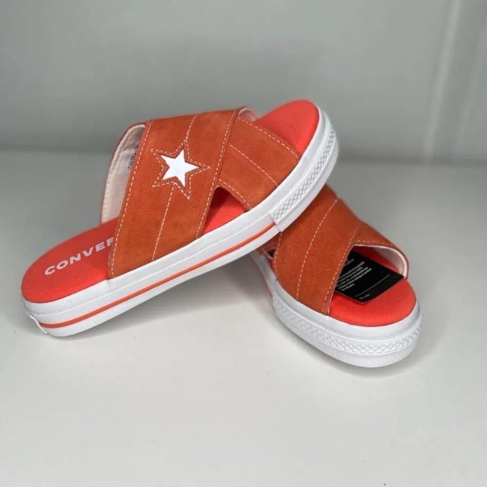 Converse One Star Orange Slip On Women's Sandals Size 6 - Image 6