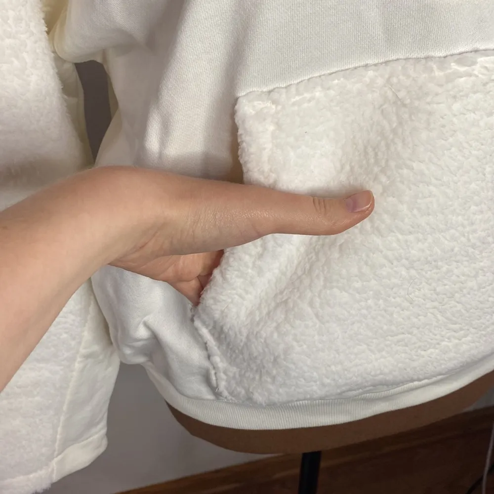 New J Crew Teddy sherpa button-front sweatshirt soft shell fleece jacket sz XXS - Image 7