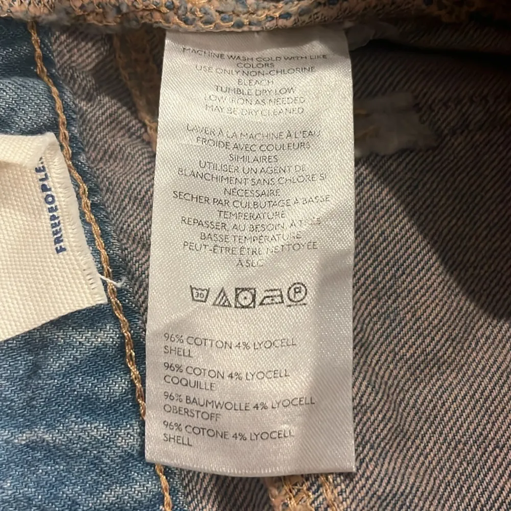 NEW Free People We The Free Prince Street denim festival shortie shorts 28 - Image 10