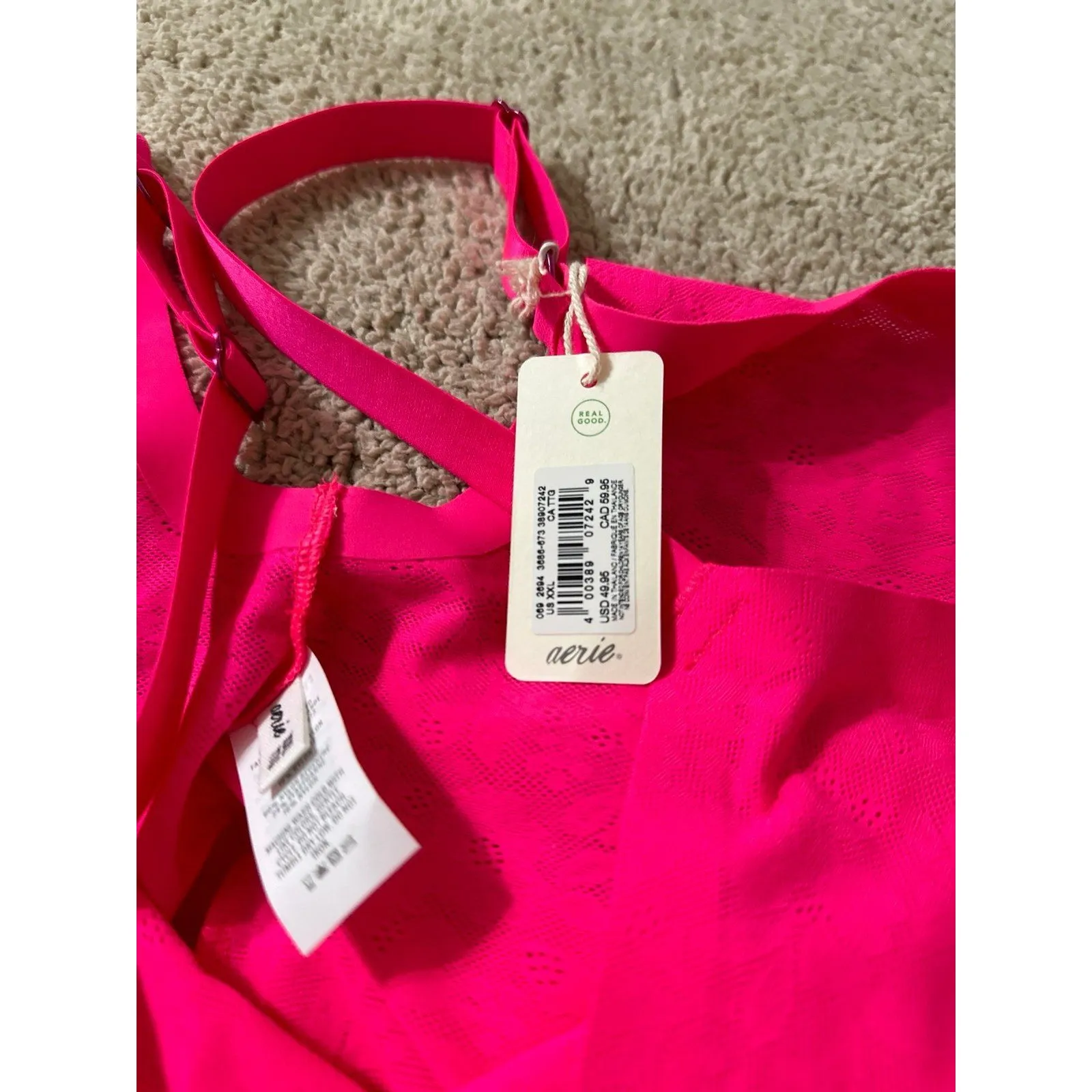 Smoothez neon pink lace dress - Image 5